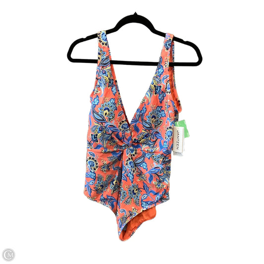 Swimsuit By Jantzen In Orange, Size: Xl