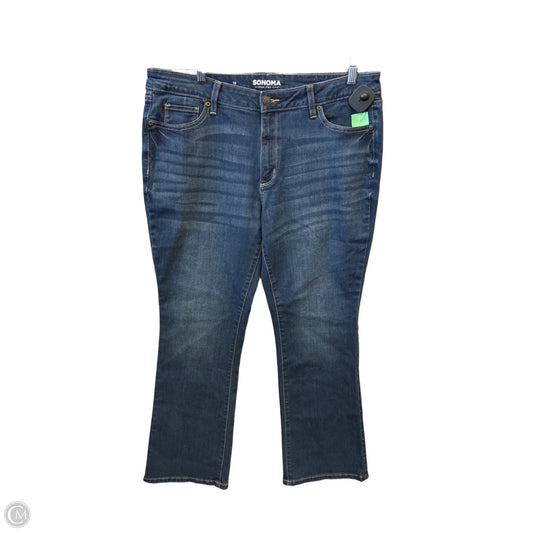 Jeans Boot Cut By Sonoma In Blue Denim, Size: 16
