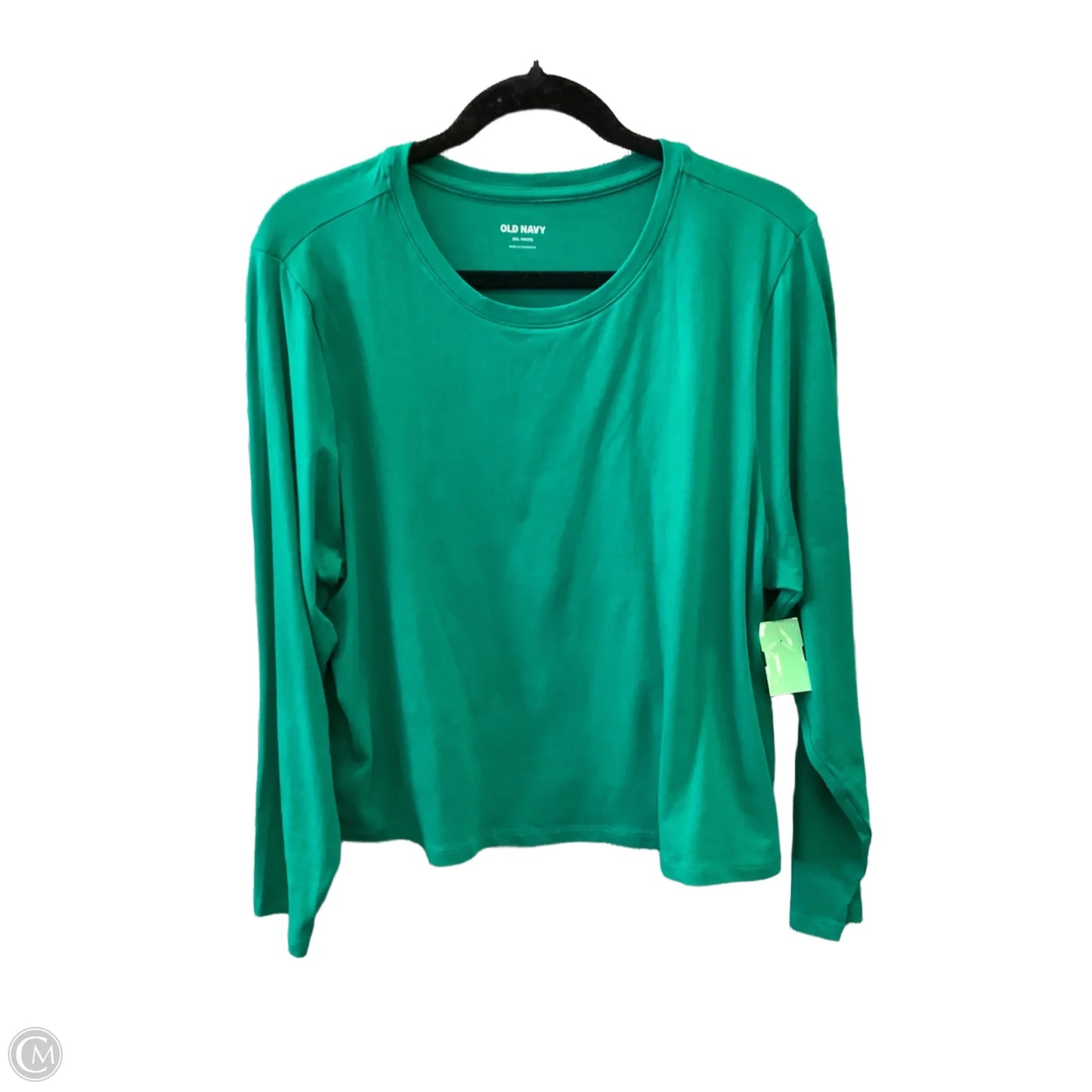 Top Long Sleeve Basic By Old Navy In Green, Size: Xxl