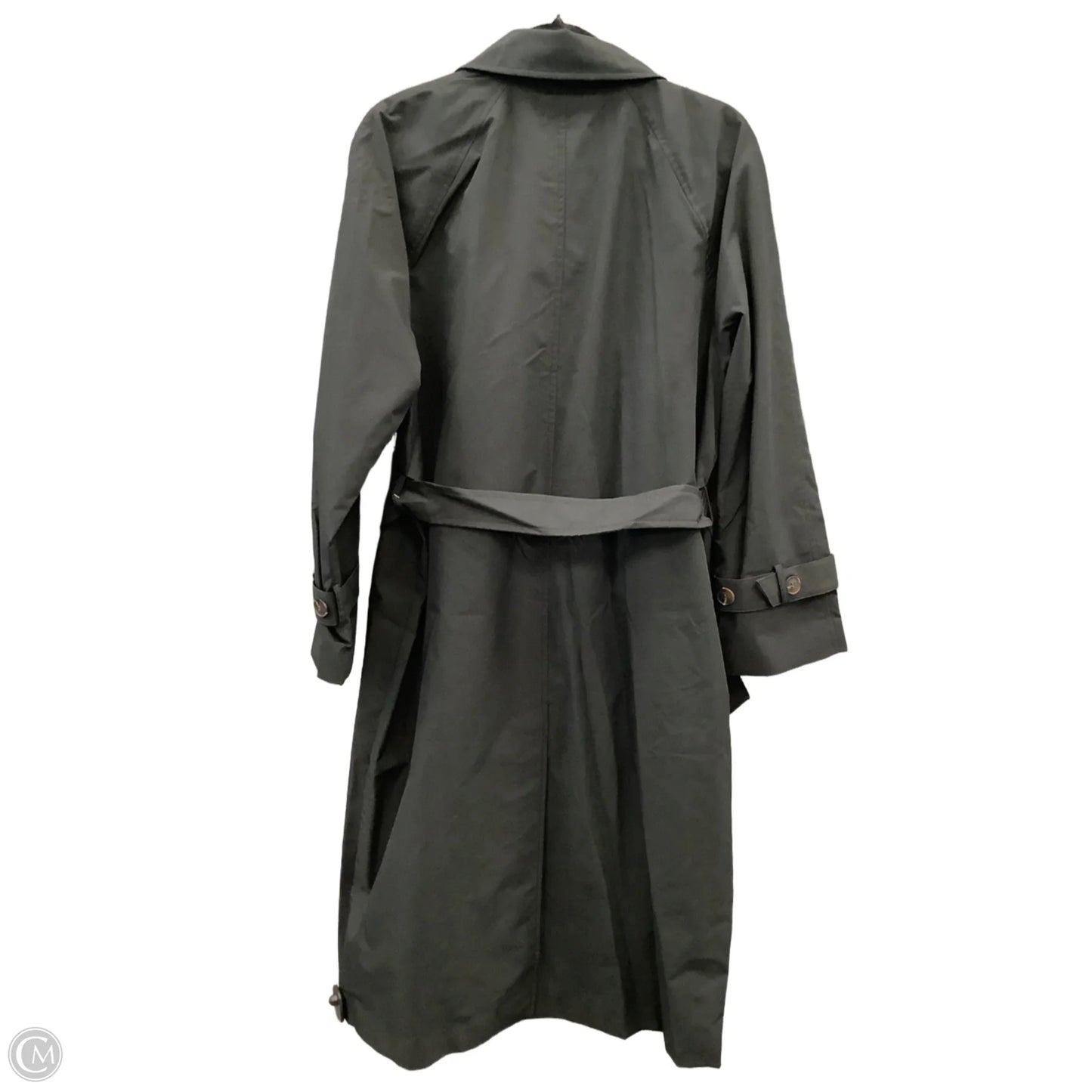 Coat Trench Coat By H&m In Black, Size: M