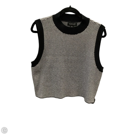 Top Sleeveless By Rachel Zoe In Black & White, Size: Xl