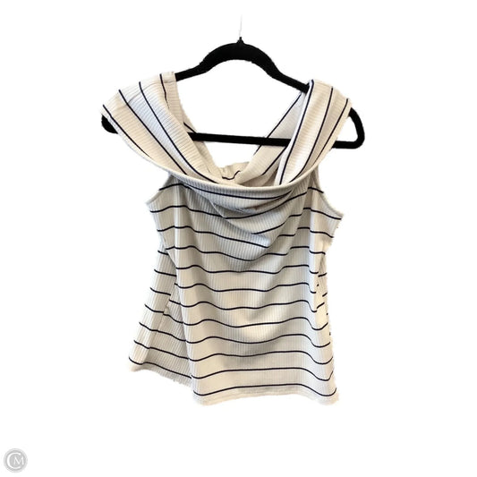 Top Short Sleeve By A New Day In Striped Pattern, Size: Xl