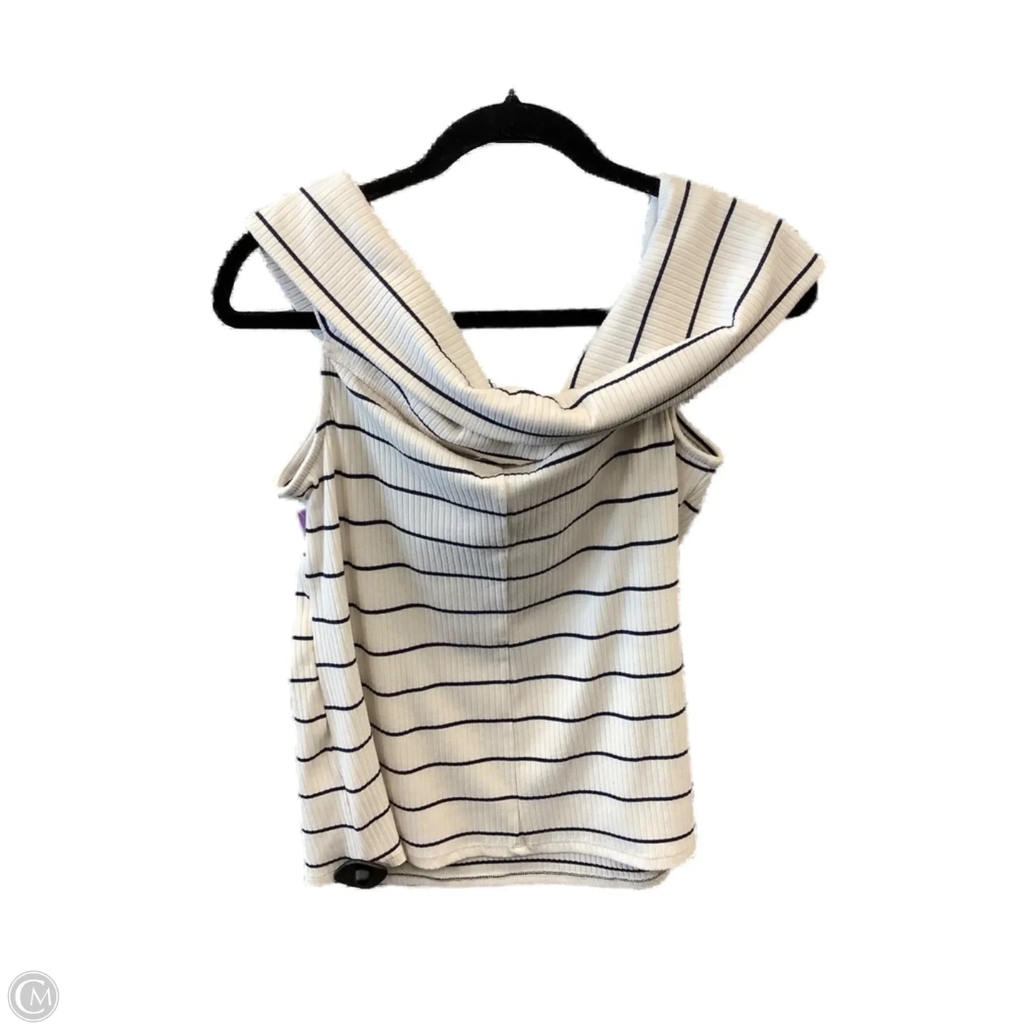 Top Short Sleeve By A New Day In Striped Pattern, Size: Xl