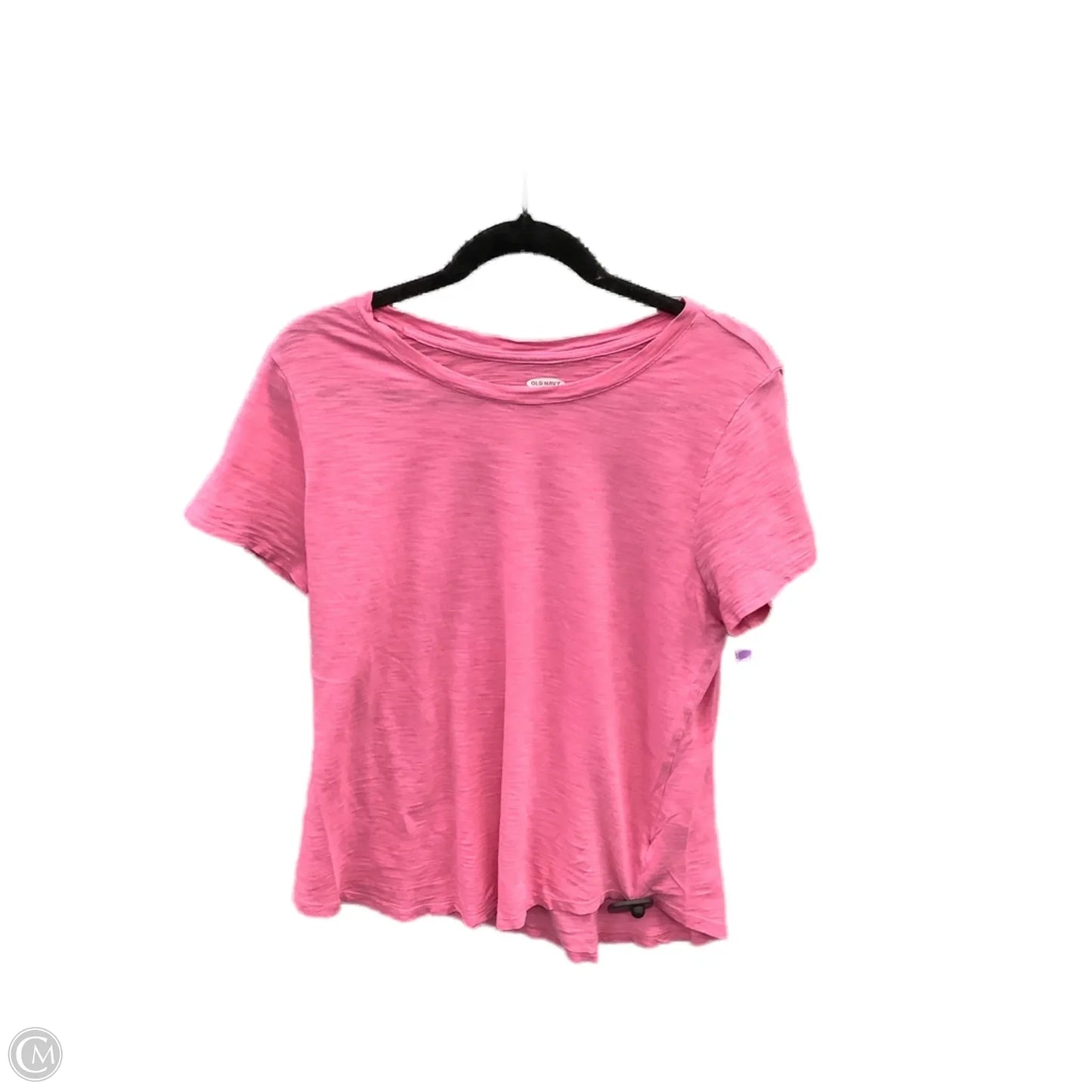 Top Short Sleeve Basic By Old Navy In Pink, Size: L