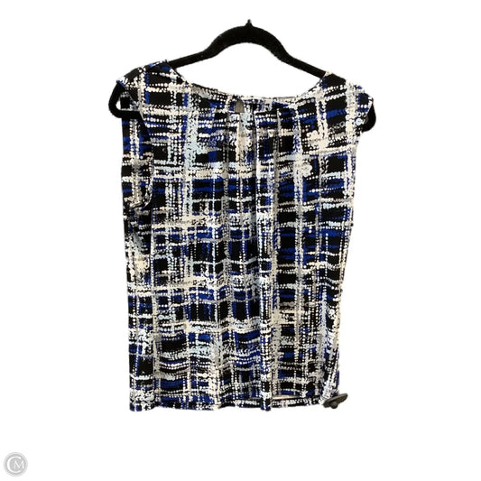 Top Sleeveless By Calvin Klein In Blue, Size: L