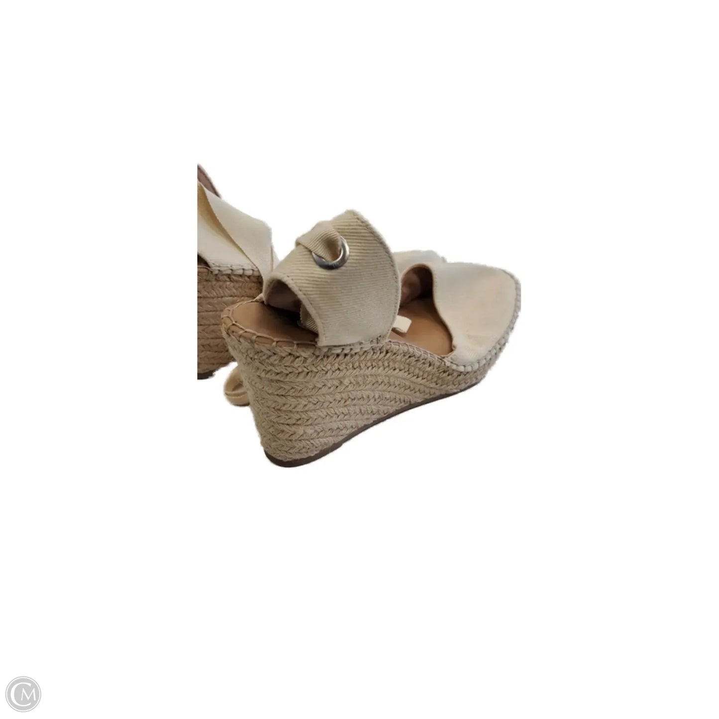 Shoes Heels Wedge By Asos In Cream, Size: 7