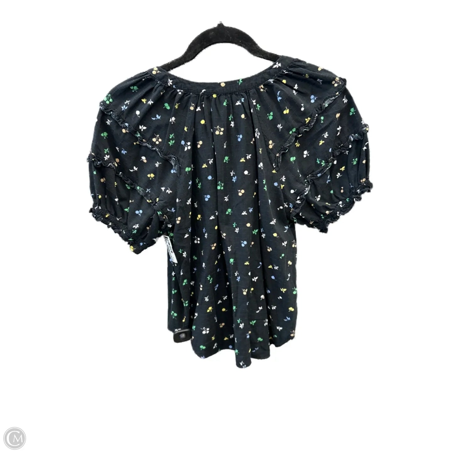 Top Short Sleeve By Ann Taylor In Black, Size: Xs