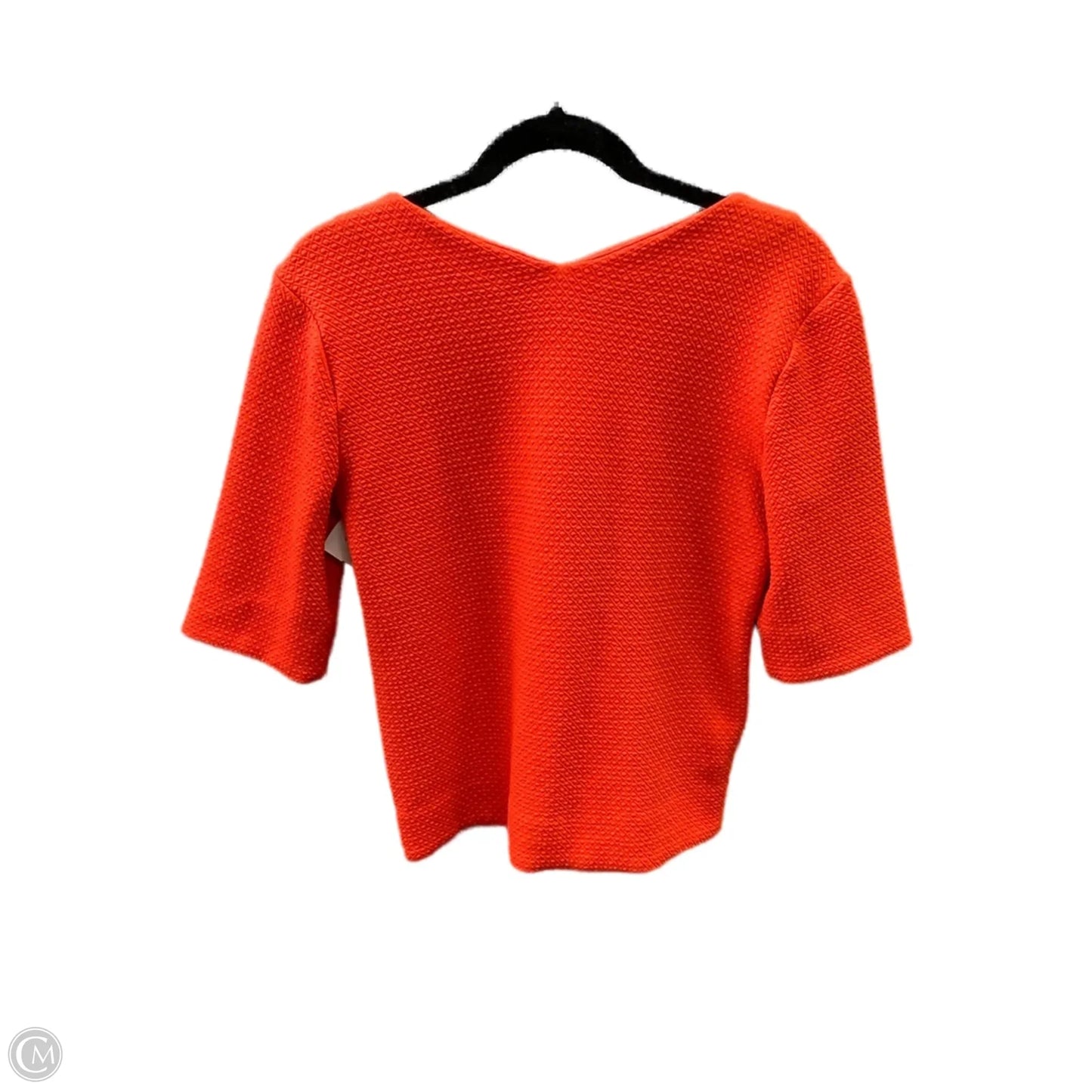 Top Short Sleeve By Ann Taylor In Orange, Size: S