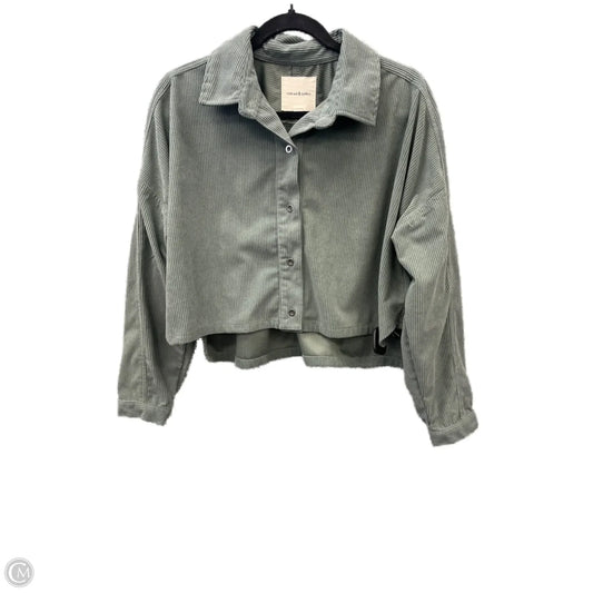 Jacket Shirt By Thread And Supply In Green, Size: S