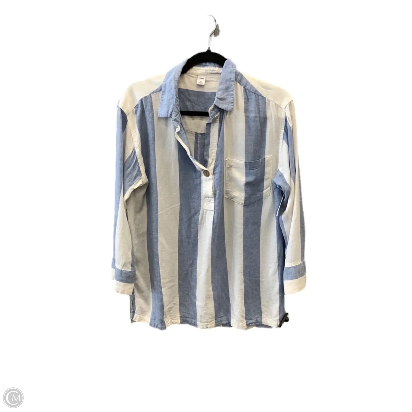 Top Long Sleeve By Old Navy In Striped Pattern, Size: M