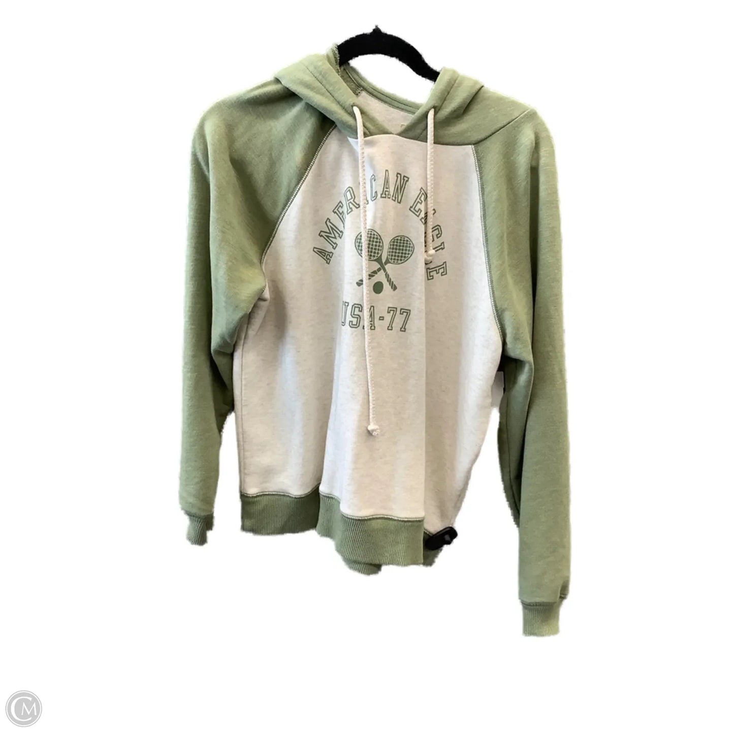 Sweatshirt Hoodie By American Eagle In Cream, Size: S