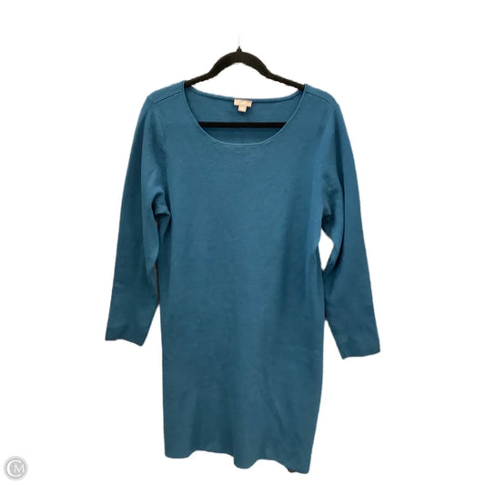 Dress Casual Midi By J. Jill In Blue, Size: L