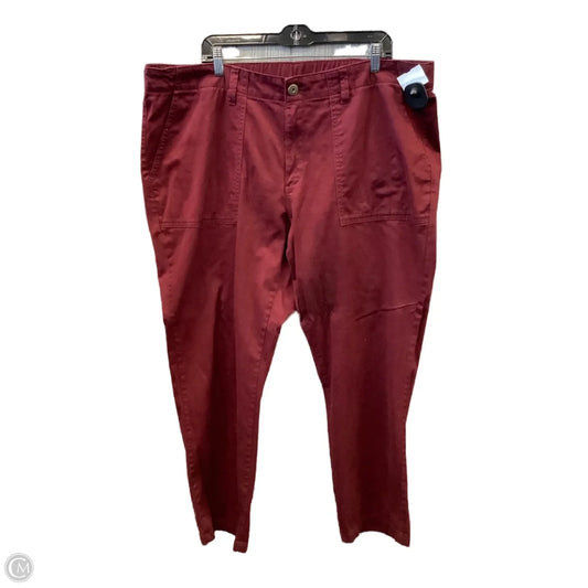 Pants Other By St Johns Bay In Red, Size: 20