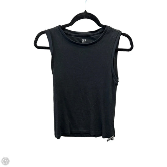 Top Sleeveless By Gap In Black, Size: M