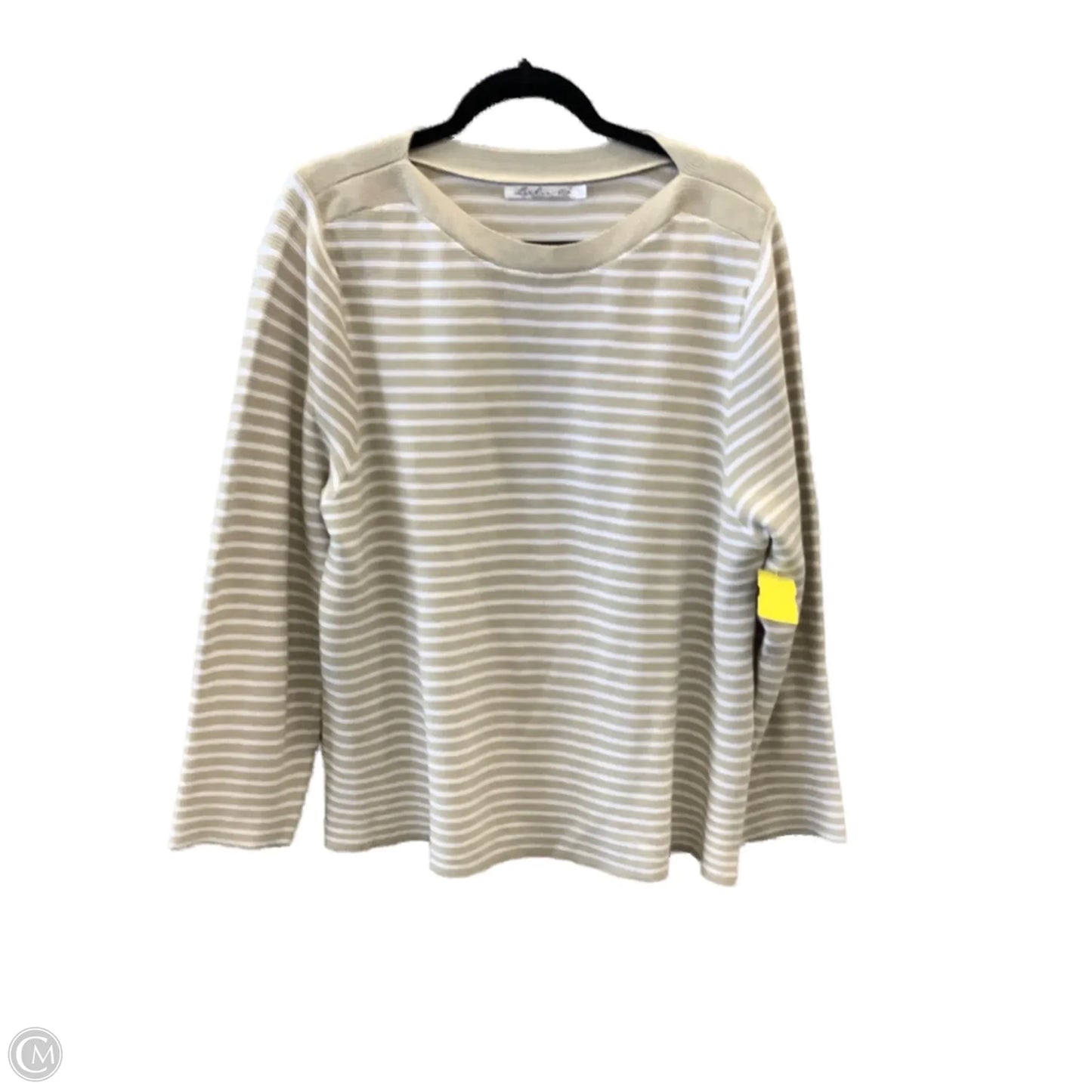 Top Long Sleeve By Lulu B In Striped Pattern, Size: Xl