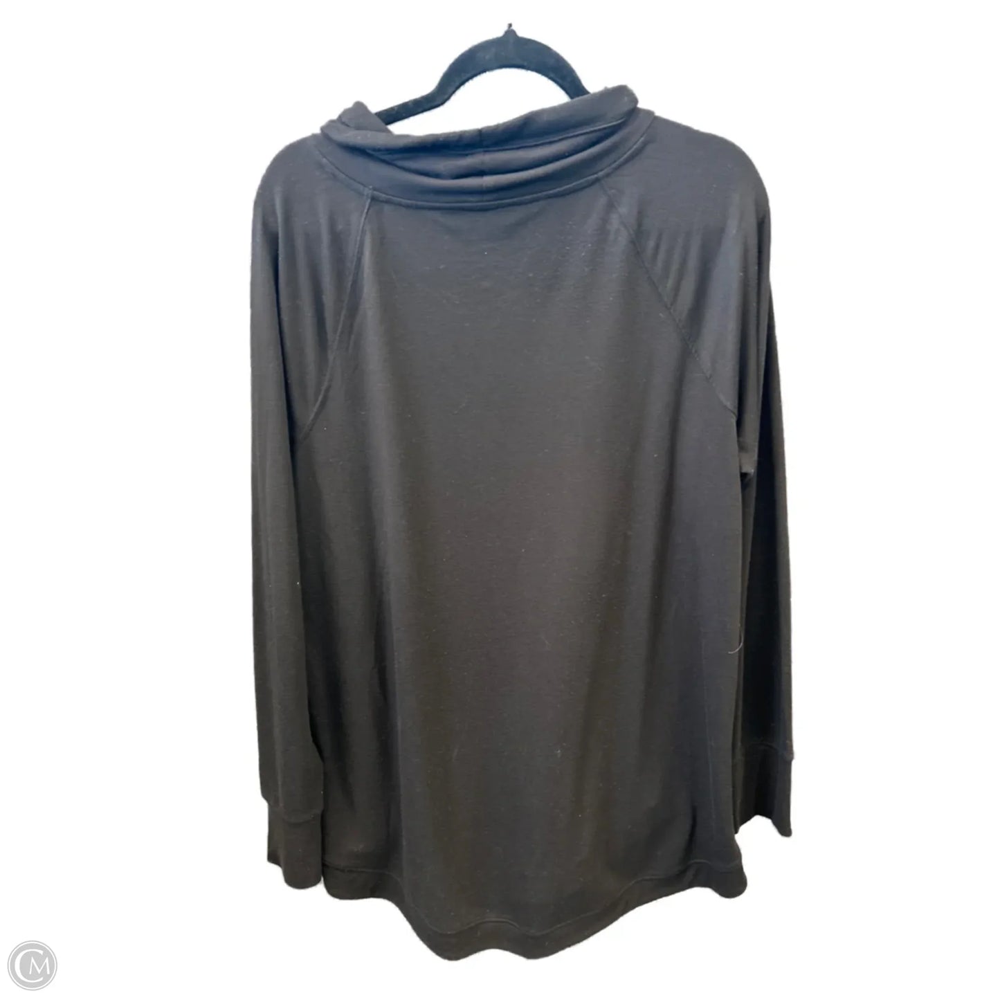 Athletic Top Long Sleeve Collar By Tek Gear In Black, Size: Xxl