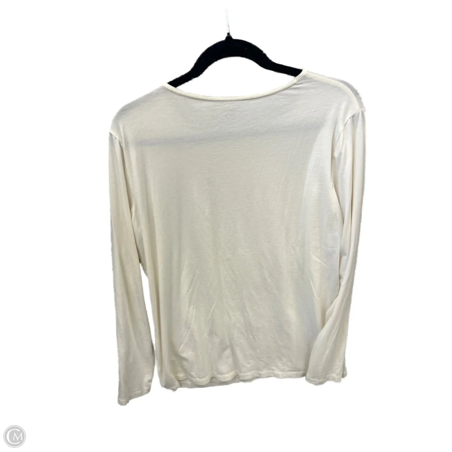 Top Long Sleeve Basic By Coldwater Creek In White, Size: Xl