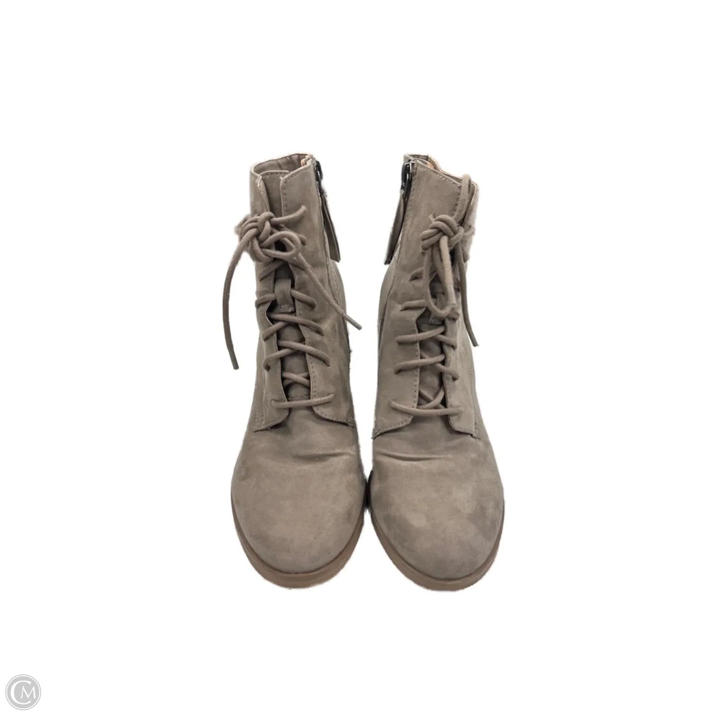 Boots Ankle Heels By Time And Tru In Brown, Size: 8.5