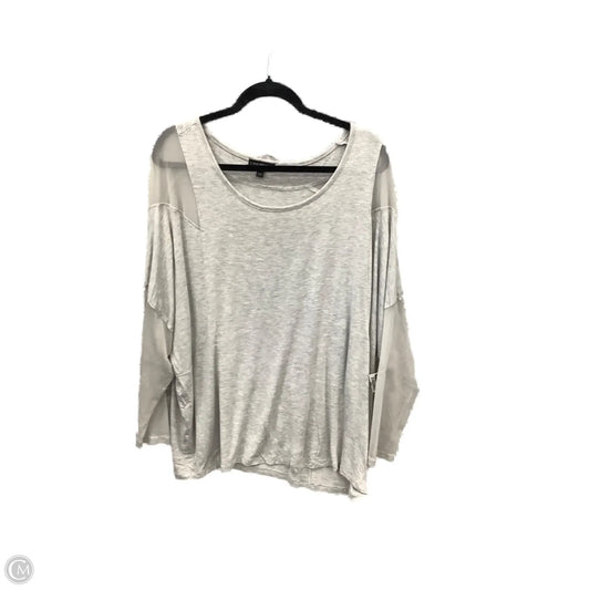 Top Long Sleeve By Lane Bryant In Grey, Size: 3x