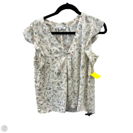 Top Sleeveless By Rose And Olive In Floral Print, Size: M