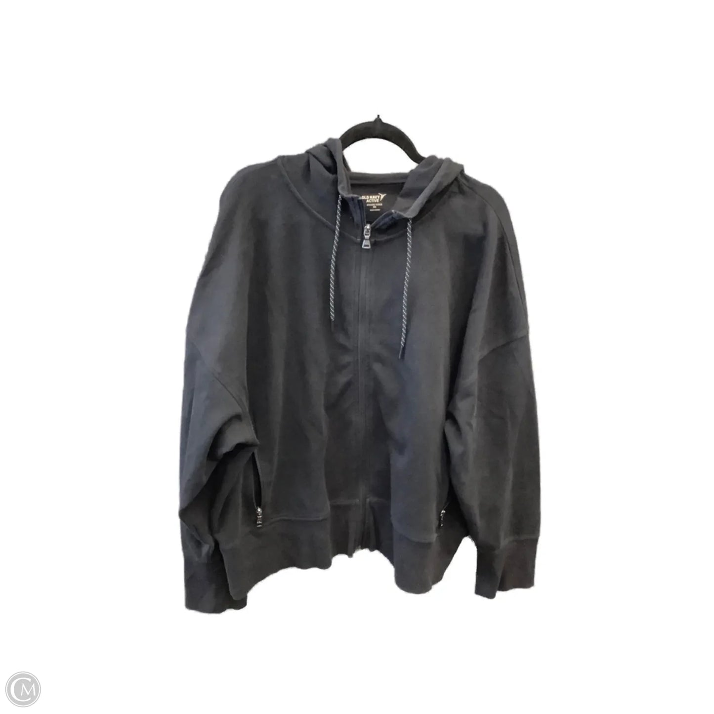 Athletic Sweatshirt Hoodie By Old Navy In Black, Size: Xxl