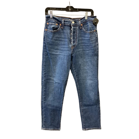 Jeans Straight By Levis In Blue Denim, Size: 12