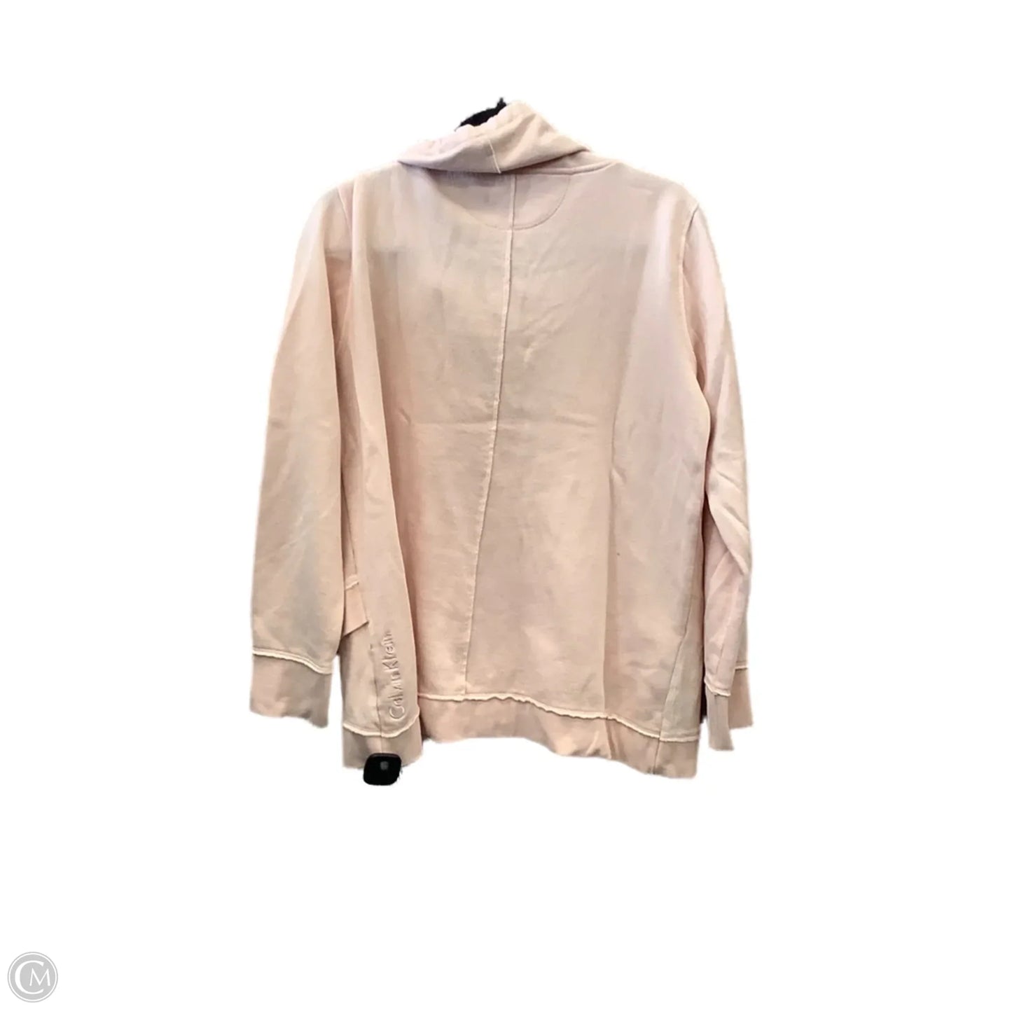 Sweatshirt Collar By Calvin Klein In Pink, Size: L