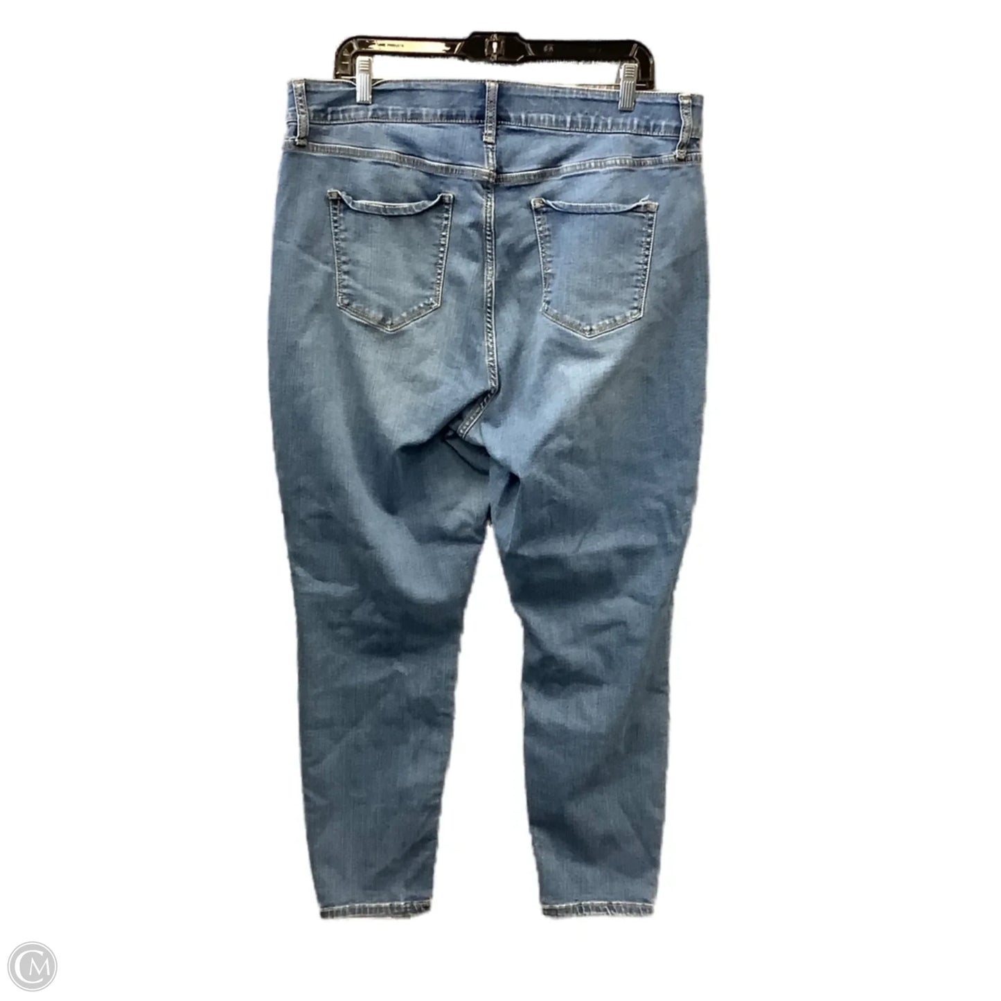 Jeans Skinny By Ava & Viv In Blue Denim, Size: 18
