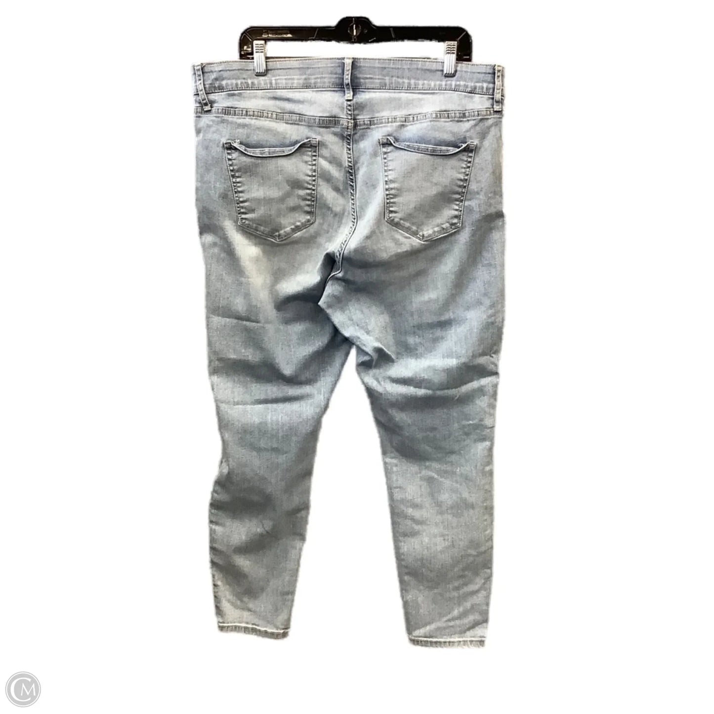 Jeans Skinny By Ava & Viv In Blue Denim, Size: 18