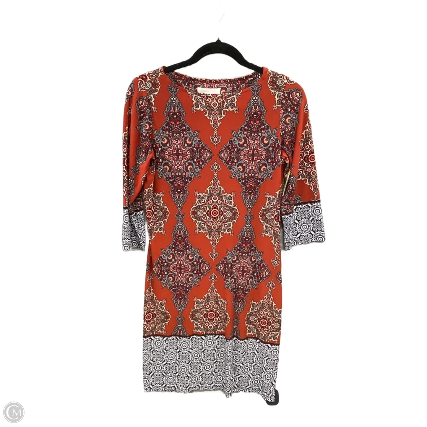 Dress Casual Short By London Times In Orange, Size: S