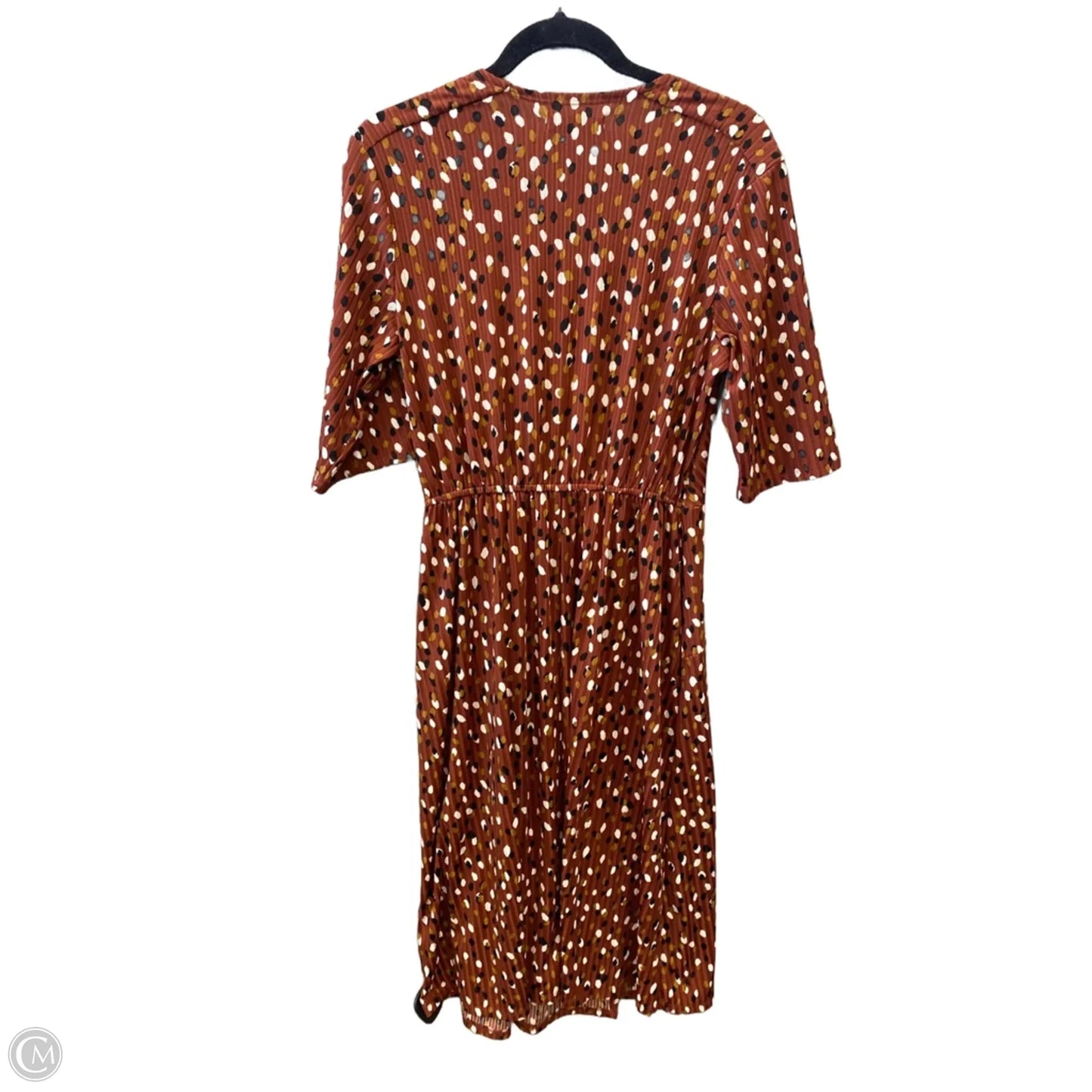 Dress Casual Midi By Robbie Bee In Brown, Size: M