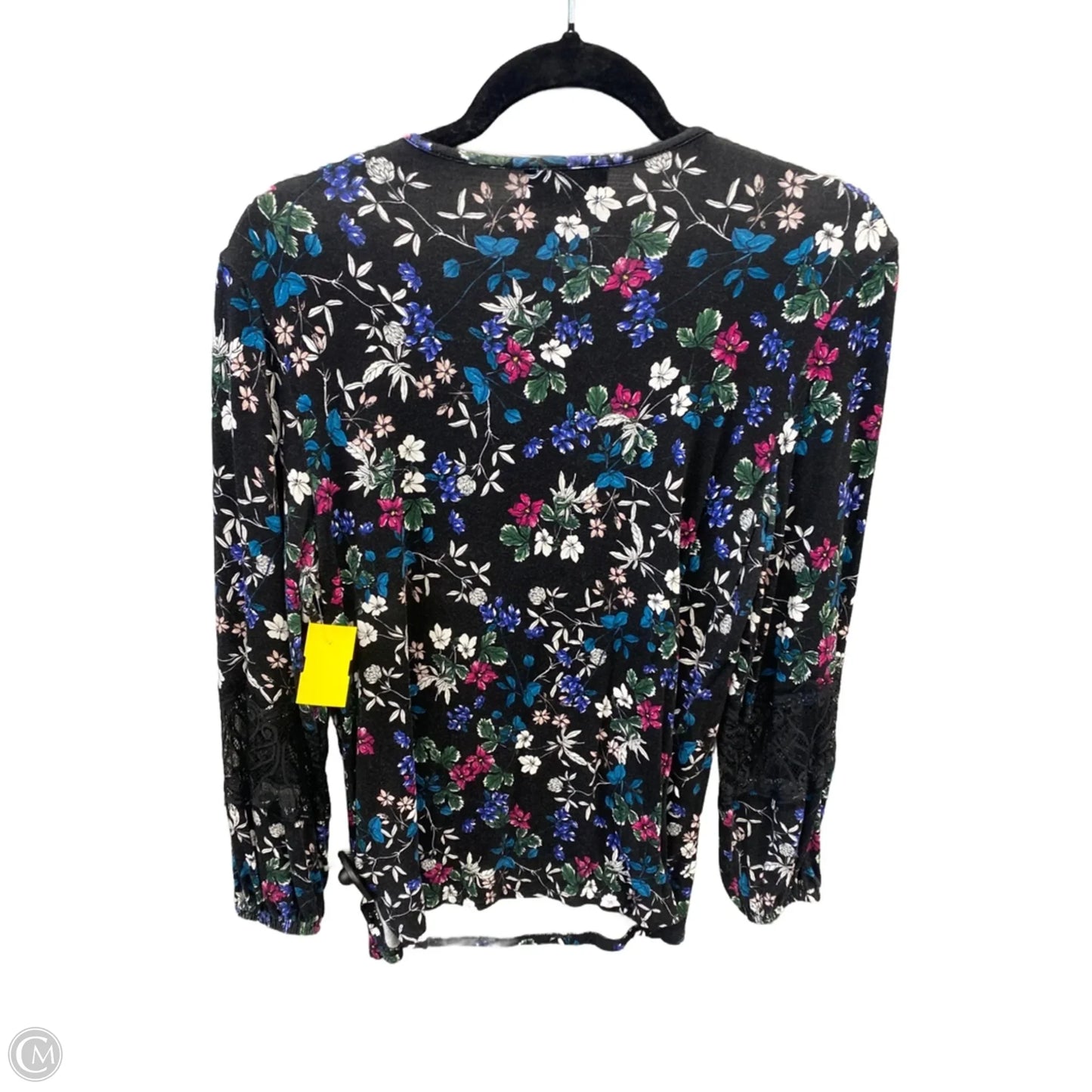 Top Long Sleeve By Liz Claiborne In Floral Print, Size: M