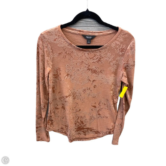 Top Long Sleeve By Simply Vera In Orange, Size: S
