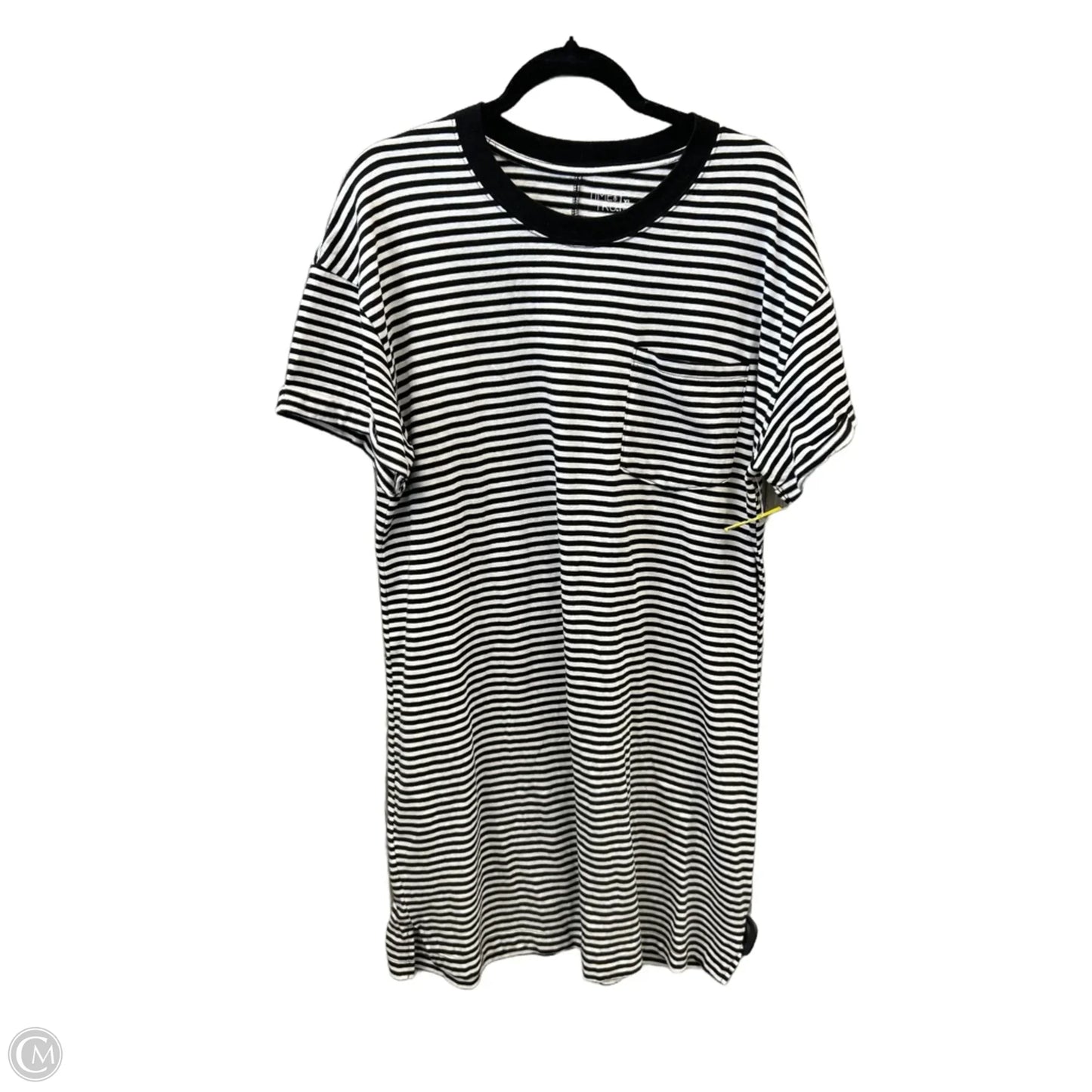 Dress Casual Midi By Time And Tru In Striped Pattern, Size: Xl