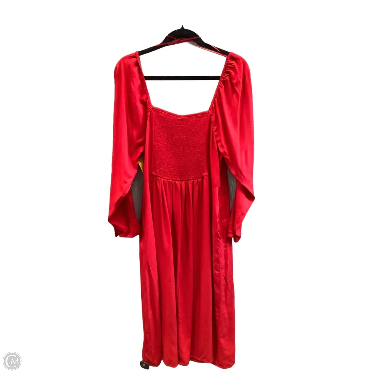 Dress Casual Midi By Old Navy In Red, Size: Xl