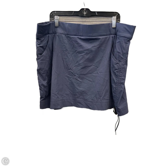 Athletic Skort By Columbia In Blue, Size: 2x