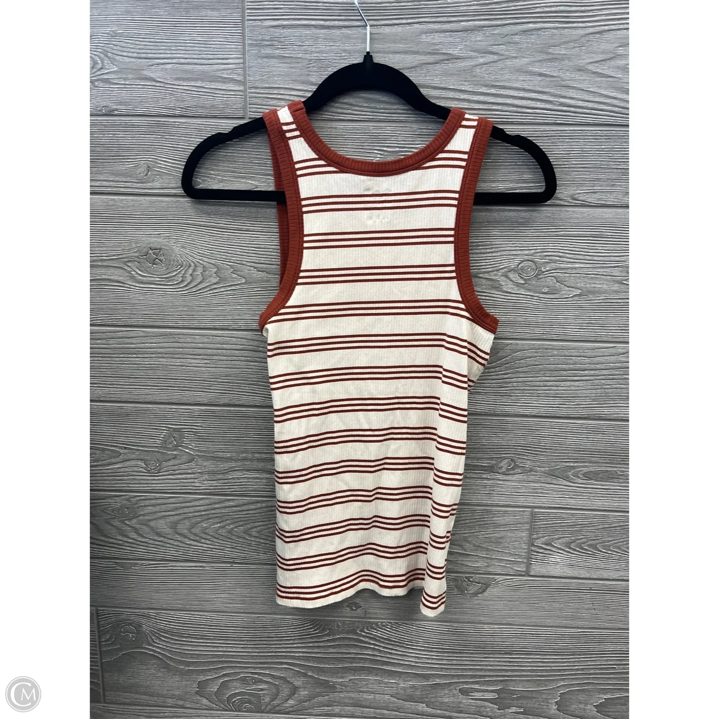 Top Sleeveless By Maurices In Striped Pattern, Size: L