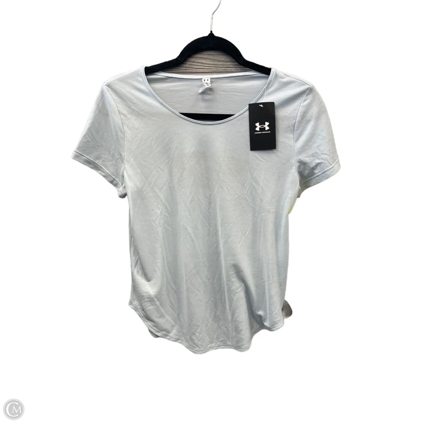 Athletic Top Short Sleeve By Under Armour In Blue, Size: Xs