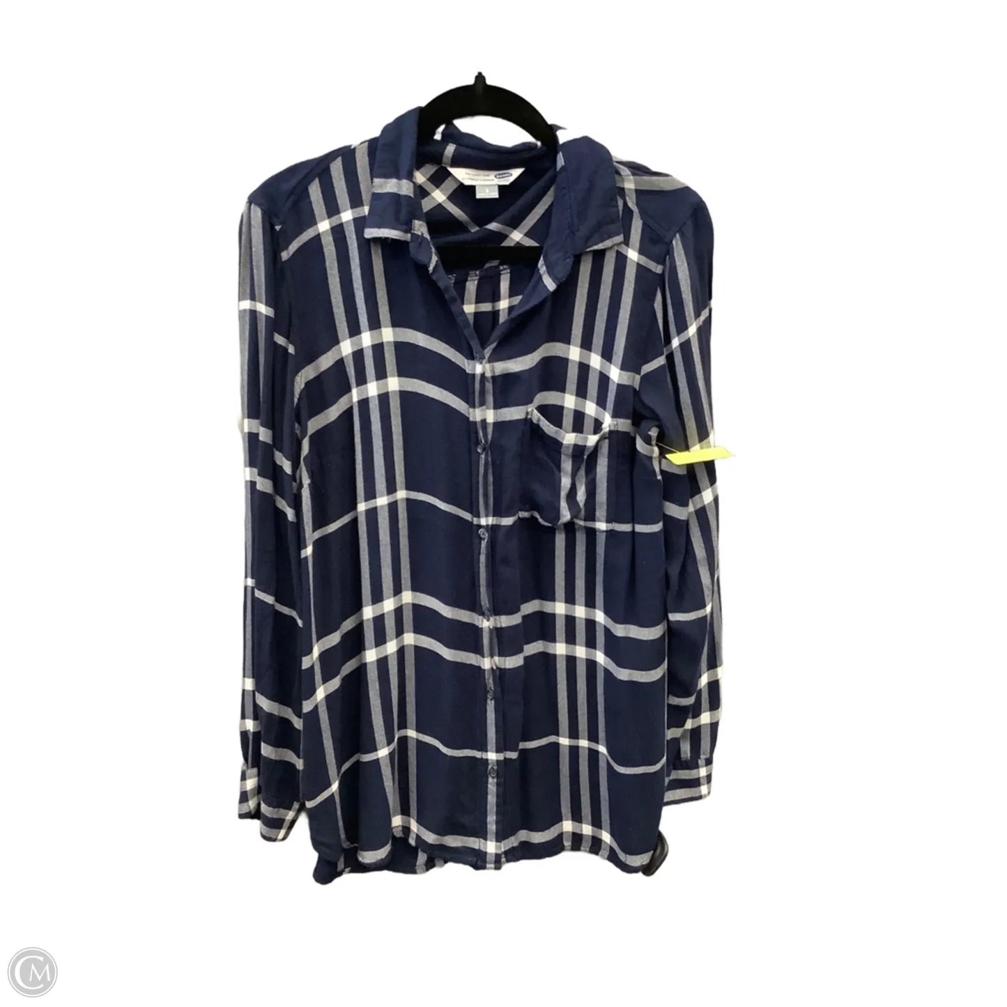 Top Long Sleeve By Old Navy In Polkadot Pattern, Size: L