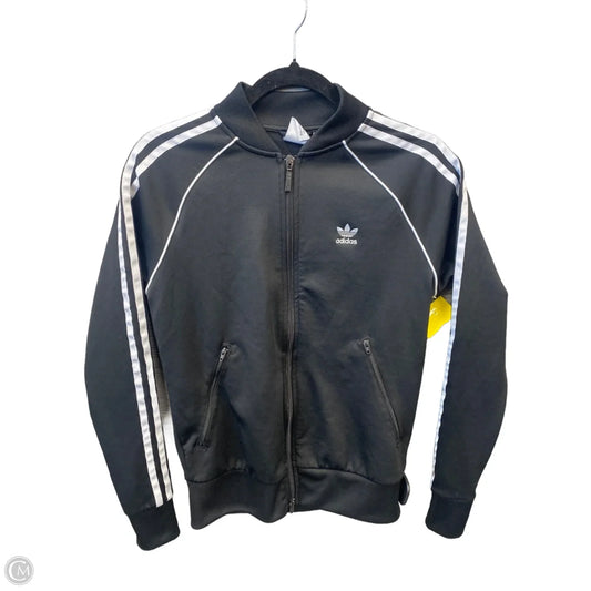 Athletic Jacket By Adidas In Black, Size: S