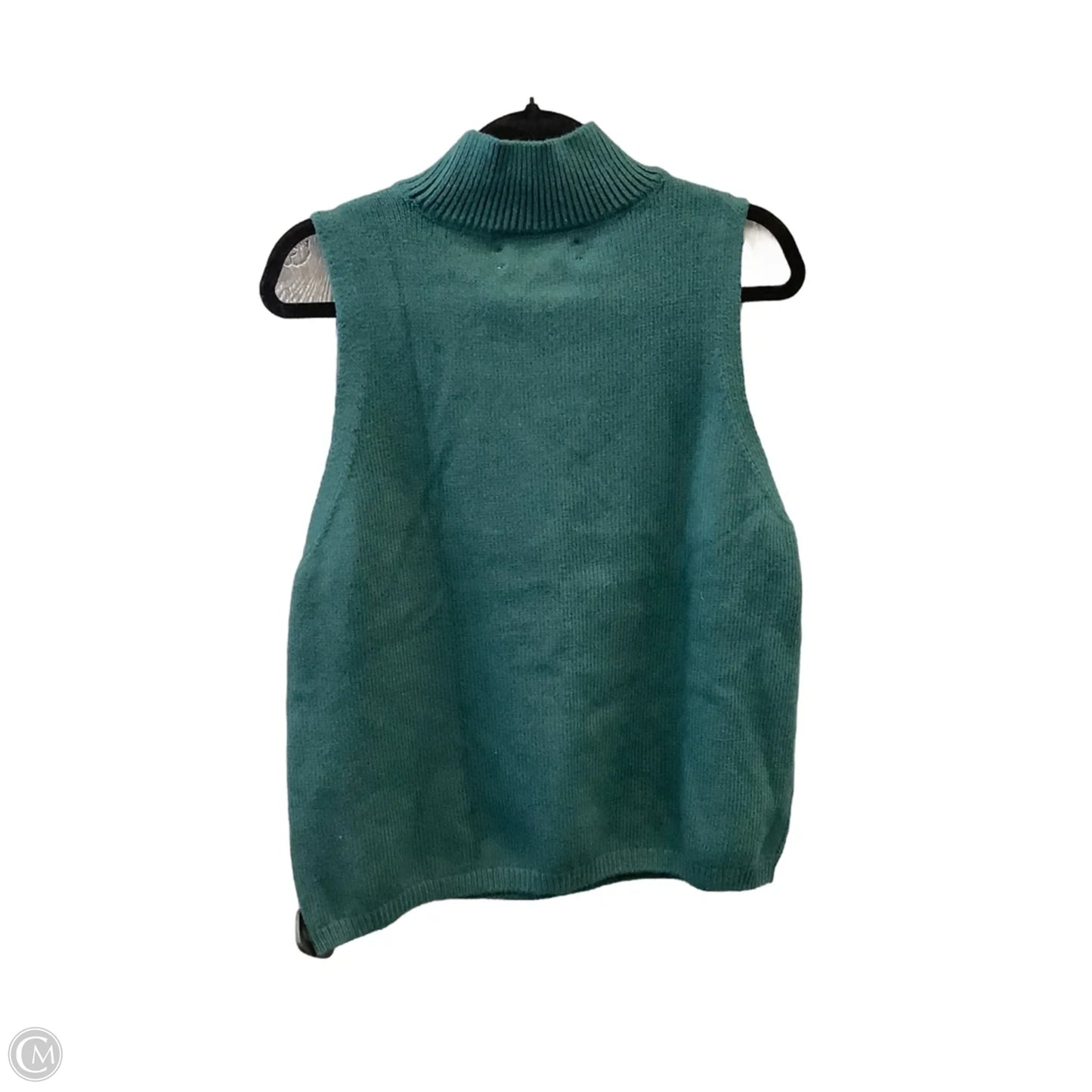Vest Sweater By Loft In Green, Size: Xl