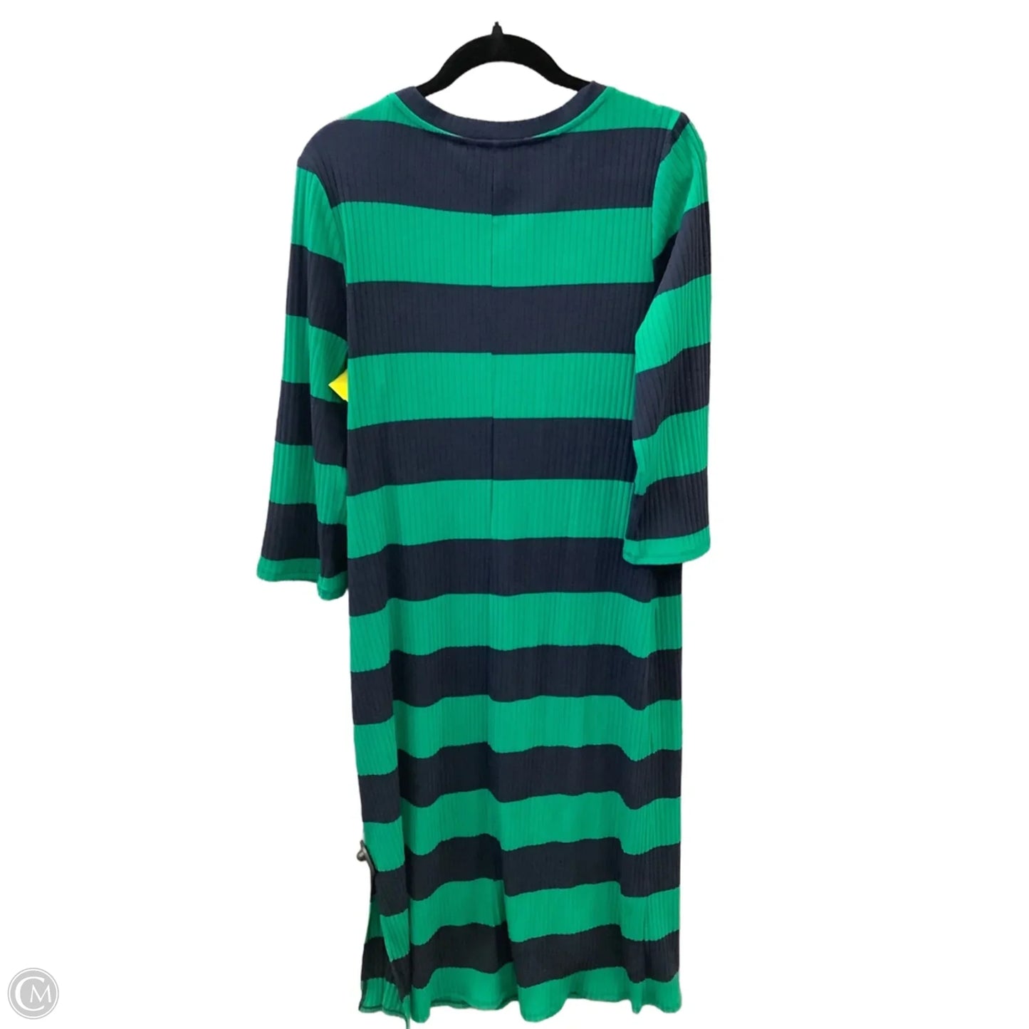 Dress Casual Maxi By Loft In Blue & Green, Size: L