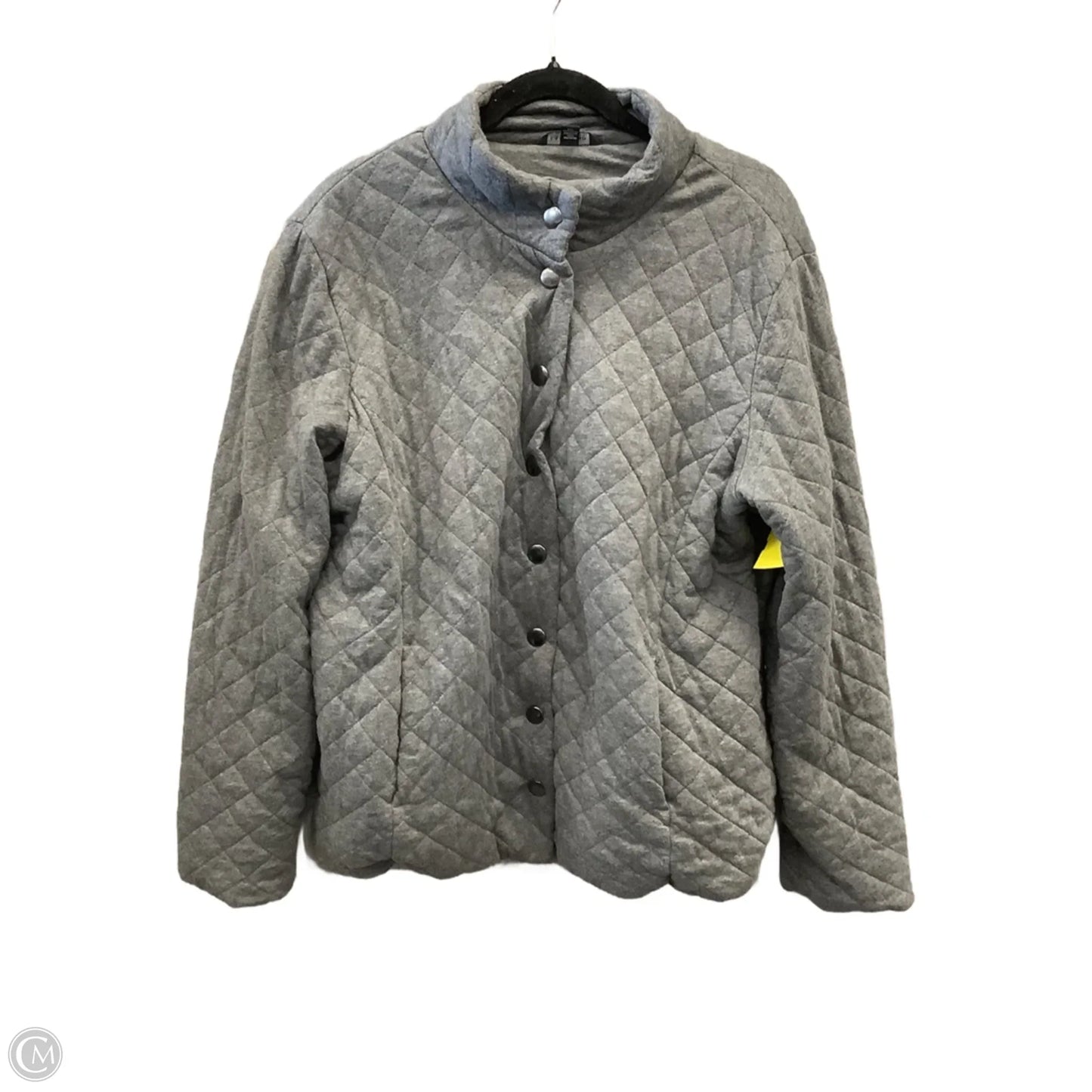 Jacket Puffer & Quilted By Lands End In Grey, Size: Xl