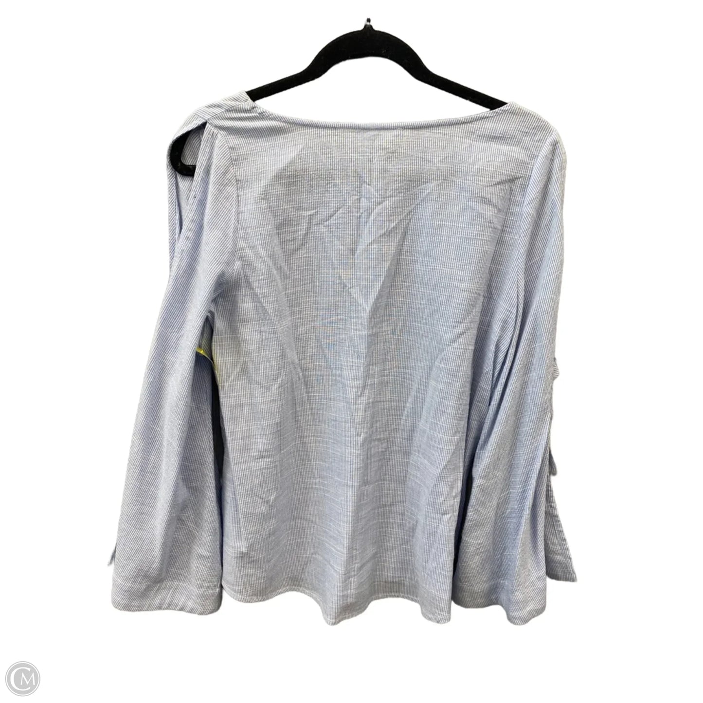 Top Long Sleeve By Hem & Thread In Blue, Size: S