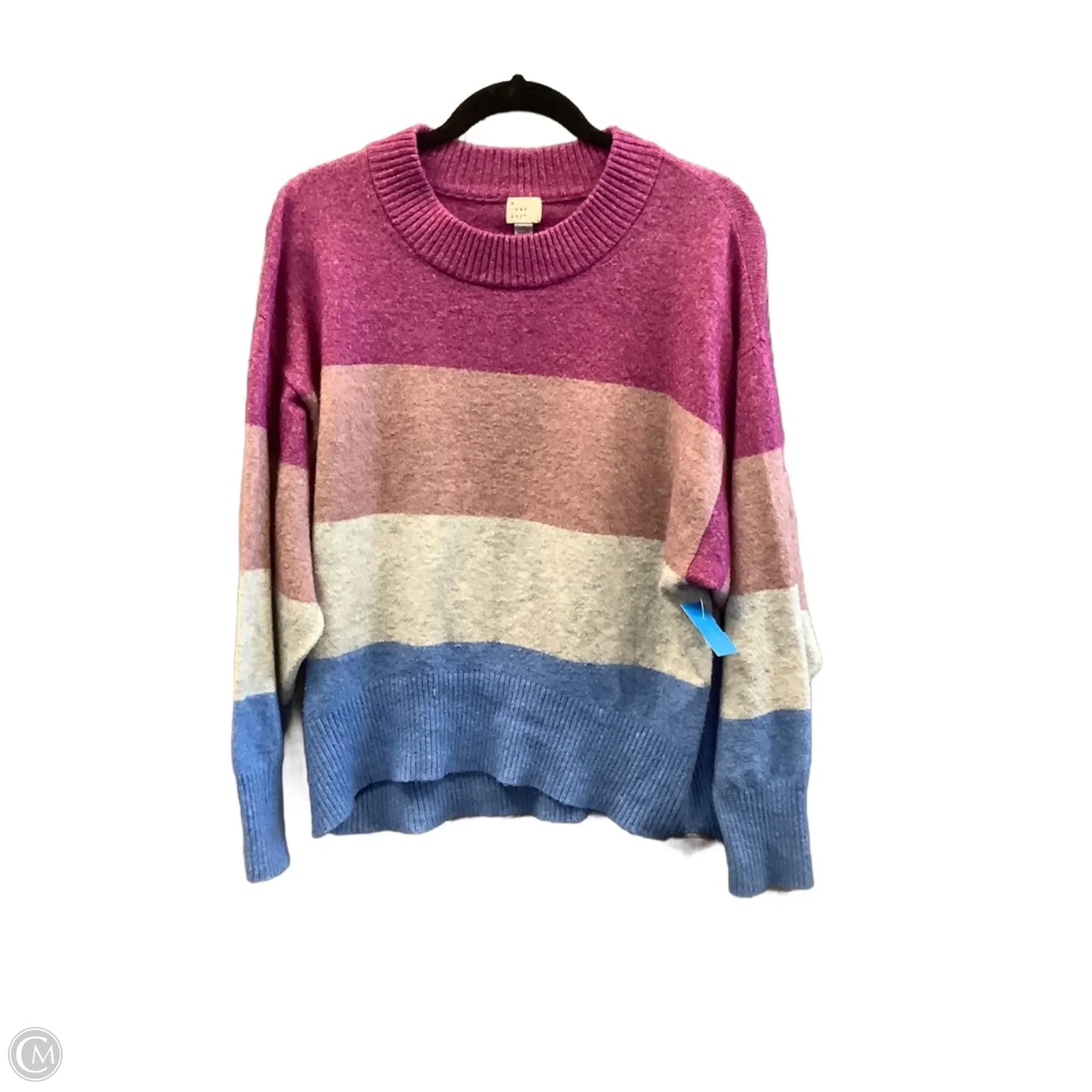 Sweater By A New Day In Striped Pattern, Size: S