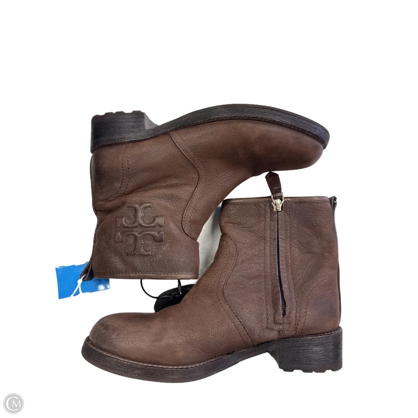 Boots Designer By Tory Burch In Brown, Size: 6.5