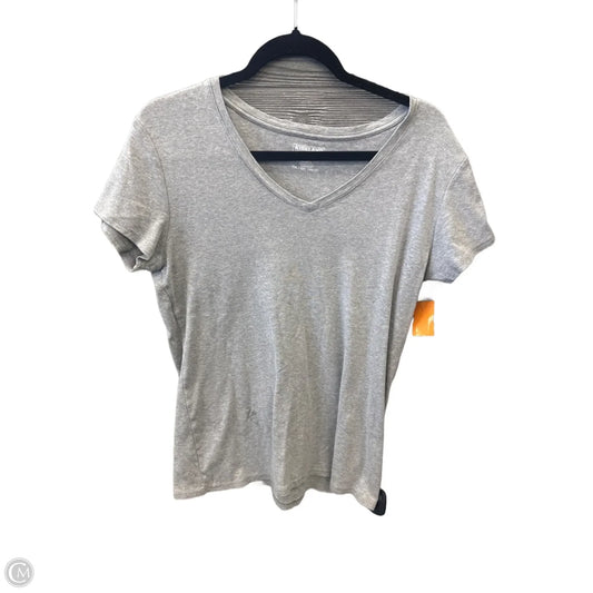 Top Short Sleeve By Kirkland In Grey, Size: Xl