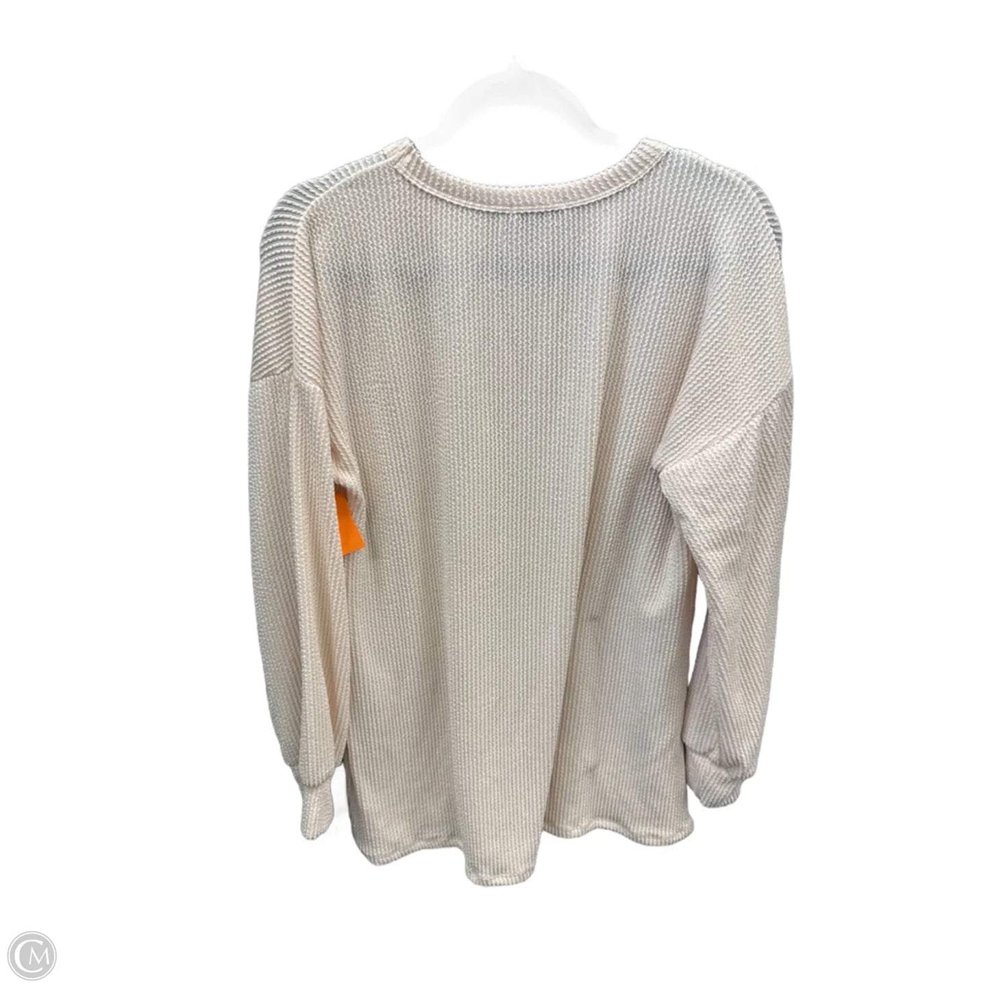 Top Long Sleeve By Heimish Usa In Cream, Size: M