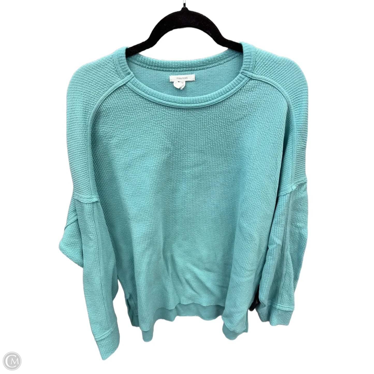 Top Long Sleeve By Maurices In Blue, Size: L