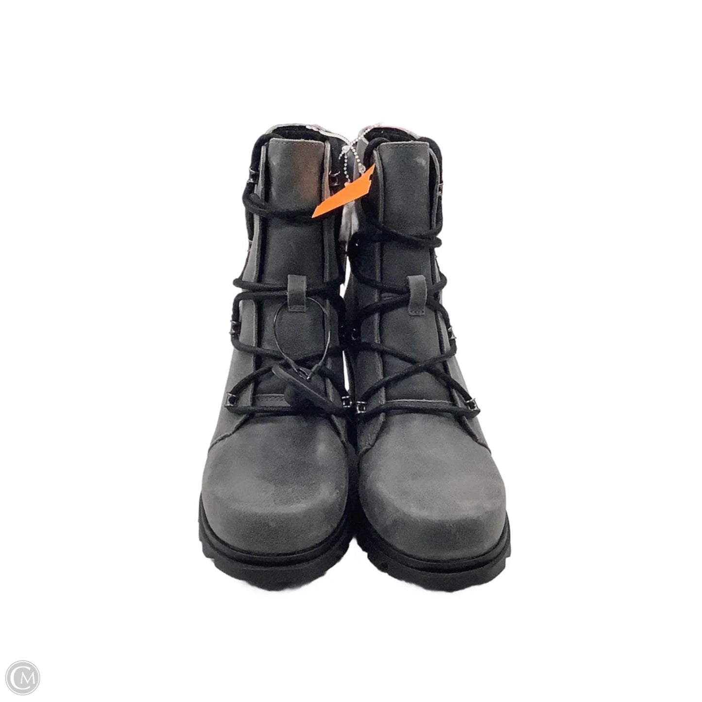 Boots Ankle Heels By Sorel In Grey, Size: 8
